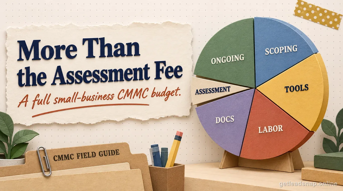 Illustration of budget line items beyond the CMMC assessment fee that a small business should plan for